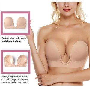 Backless sticky bra 2XL E